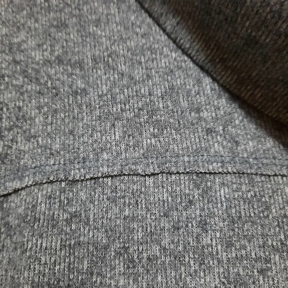 Artesia Women's L Gray Ribbed Cowl Neck Pullover Tight Knit Stretchy Sweater - Picture 2 of 6